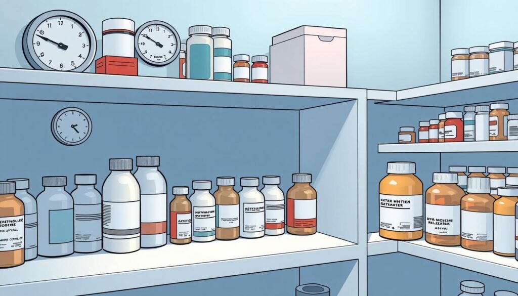 Kühle und trockene Lagerung von Medikamenten